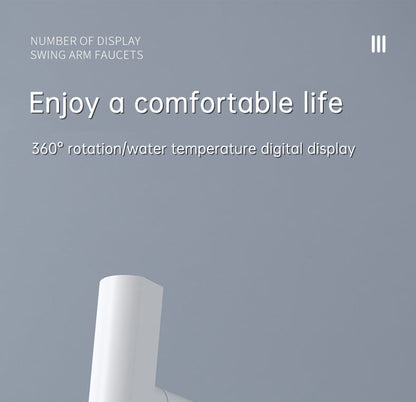 SplashGlow - Multifunctional Bathroom Faucet With LED Temperature Display