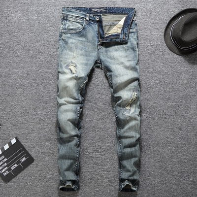 Italian Mini Ripped Jeans