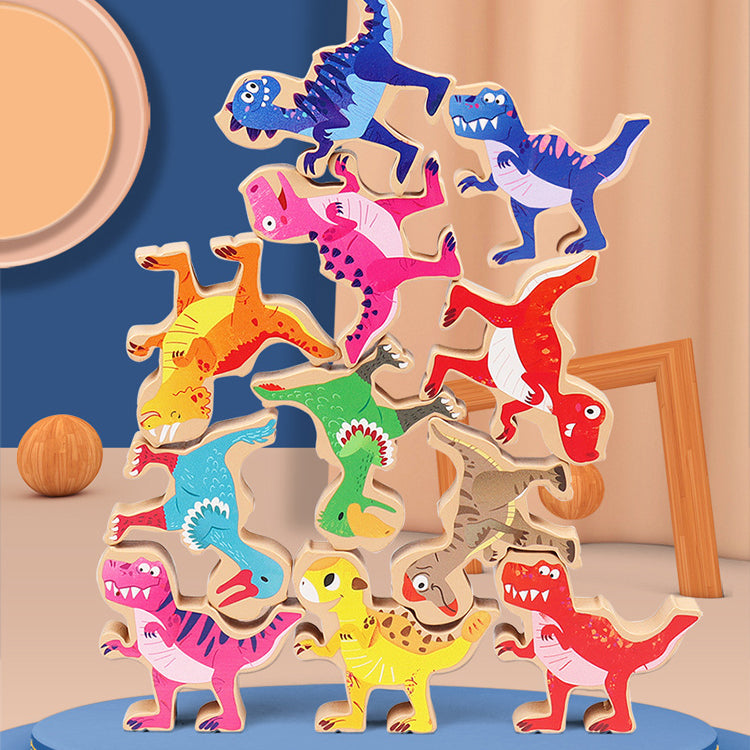 Stacked  Dinosaur Balancing Game
