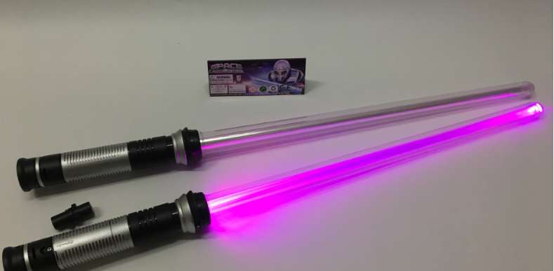 (2 Pieces/Lot) Flashing Galactic Duelling Sabers!