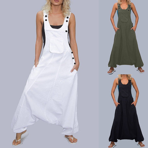 Wide Leg Harem Jumpsuits