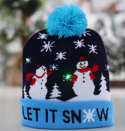 Christmas LED Themed Beanie Hats