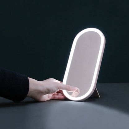Travel Makeup With LED Light Up Mirror