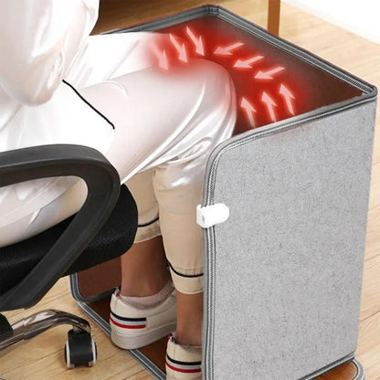 CozyFeet: Foldable 3D Under Desk Foot Warmer with Timer and Auto Shut Off