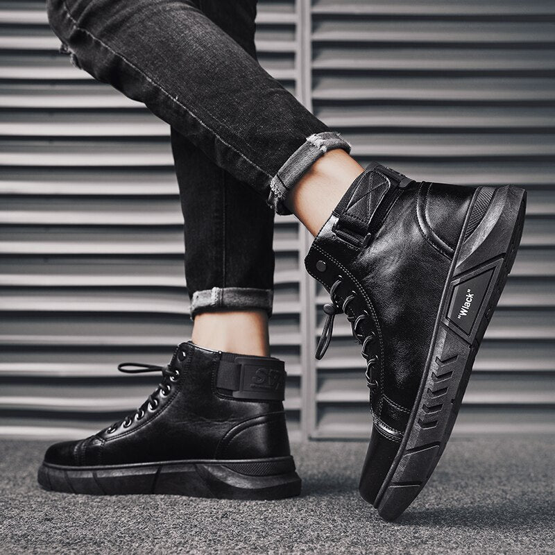 Men’s Black Leather Boots