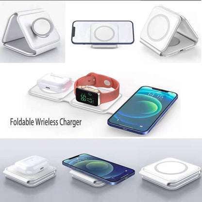 PowerLink - Foldable 3-in-1 Wireless Charger