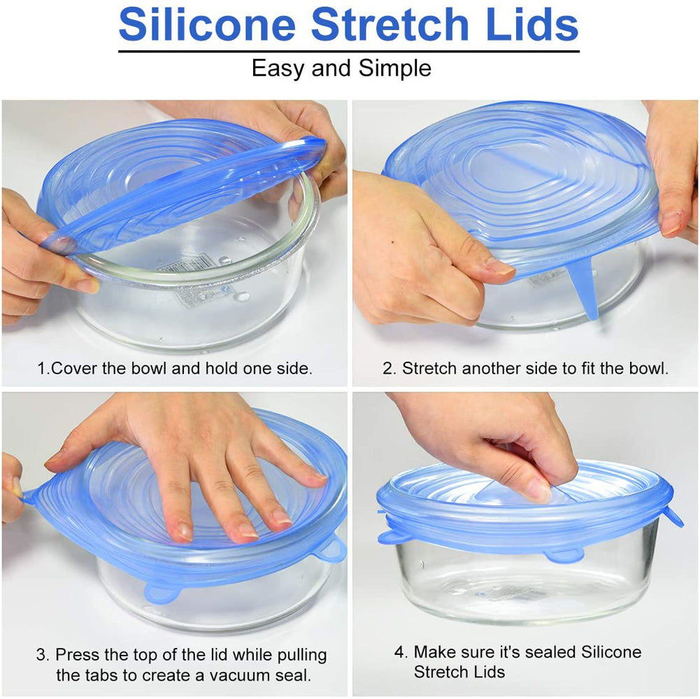 SILICONE FOOD COVERS SET
