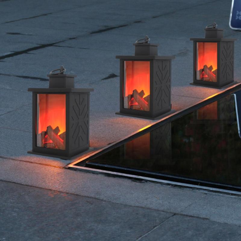 LED Flame Lantern Lamp