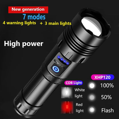 FlashBolt - Rechargeable Tactical Laser Flashlight