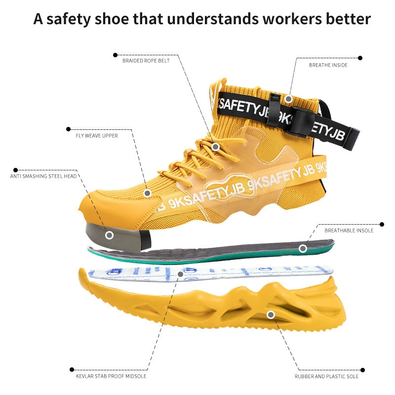 MIGHTYSTEPS - LIGHTWEIGHT INDESTRUCTIBLE STEEL TOE SHOES