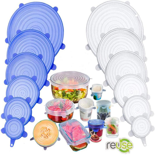 SILICONE FOOD COVERS SET