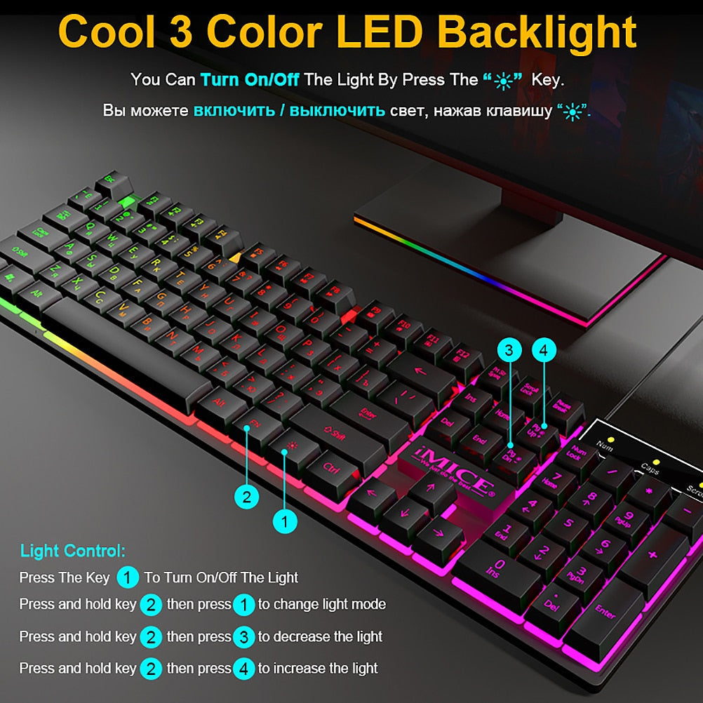 CONVENIENT RGB GAMING MOUSE PAD