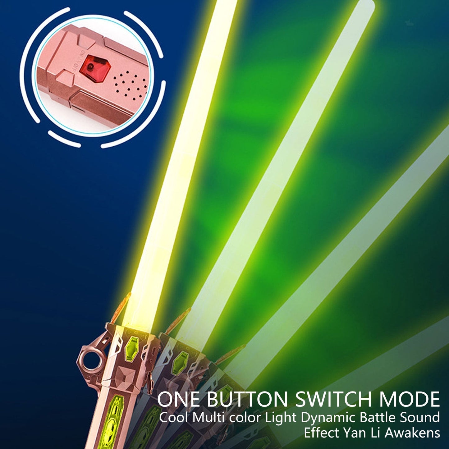 🪄 LuminEdge- 7 Color Galaxy Retractable Toy Laser Sword 🌌