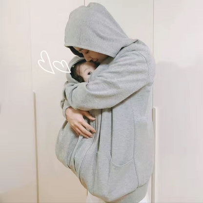 MommaPouch - Detachable Kangaroo Maternity Winter Hoodie