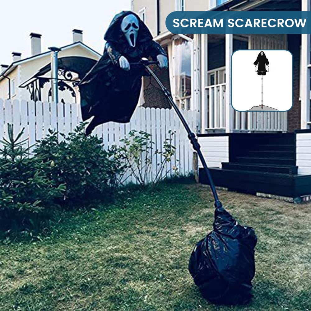 Garden Ghostface Scream Scarecrow