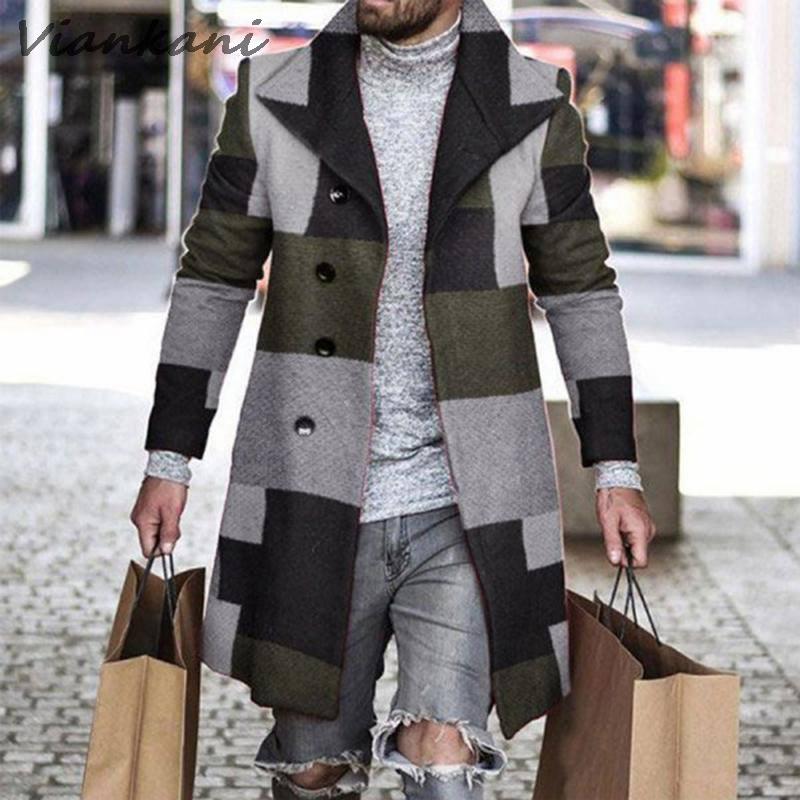 Men’s Casual Woolen Coat