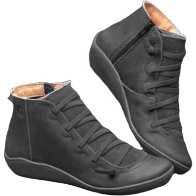 Vintage casual short ankle boots