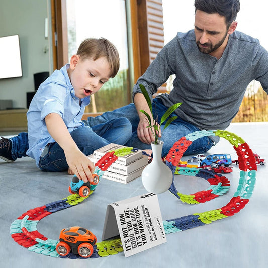 Assembled Race Car Track Toy